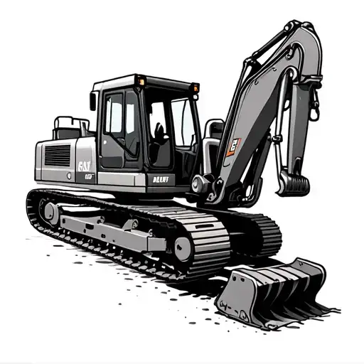 Heavy Equipment tattoo design idea