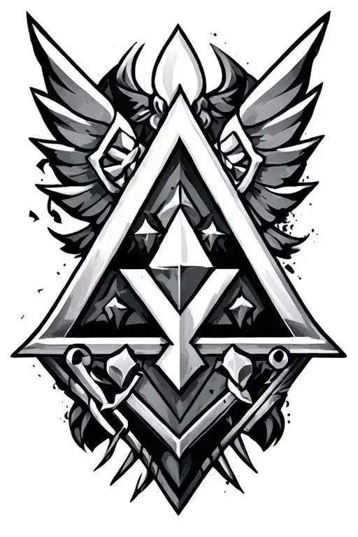 legend of Zelda triforce  tattoo design idea