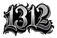 1312 written tattoo design idea