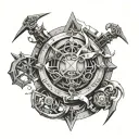 full metal alchemist tattoo design idea