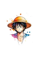 Monkey D Luffy tattoo design idea