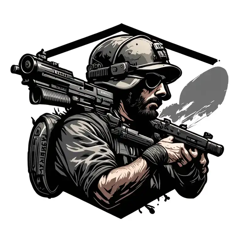 Pubg Mobile tattoo design idea