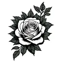 roses gothic tattoo design idea