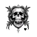 hate love tattoo design idea