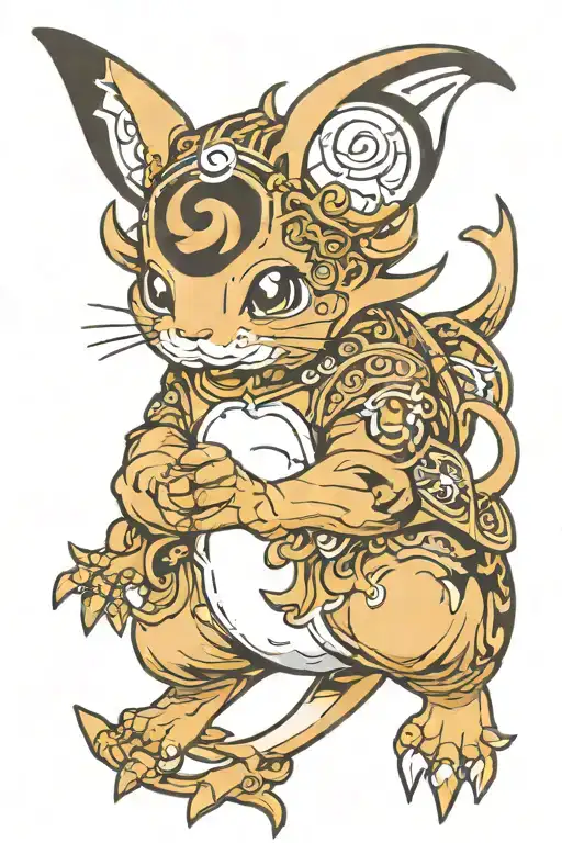 Pokemon RAICHU tattoo design idea