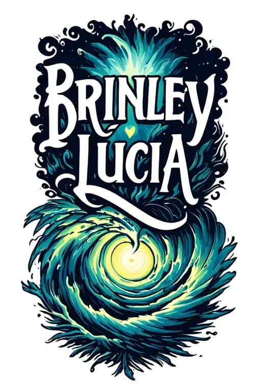 "Brinley Lucia" "Brinley Lucia" hurricane storm, little bit of sunshine tattoo design idea