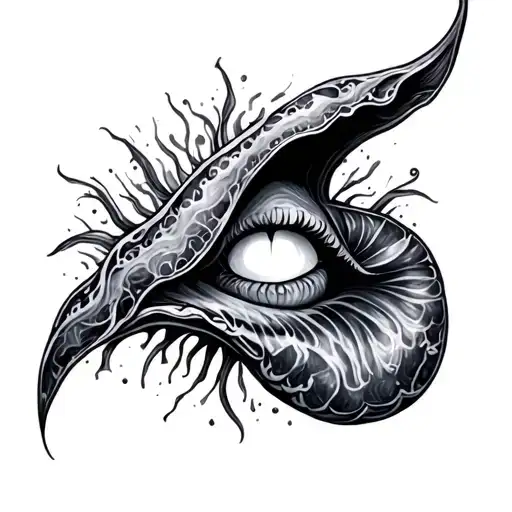 Vulva tattoo design idea