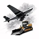 Stanislav Petrov, and upsidedown airplane and a bulldozer tattoo design idea