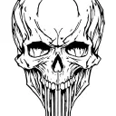 Skull Mysterious tattoo design idea