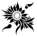 Surya Namaskar tattoo design idea