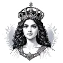 Crown Princess tattoo design idea