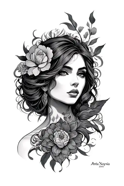 Anta'Naysia x 2008 written as one piece tattoo design idea