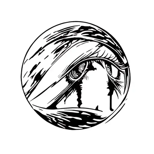 all seeing eye tattoo design idea