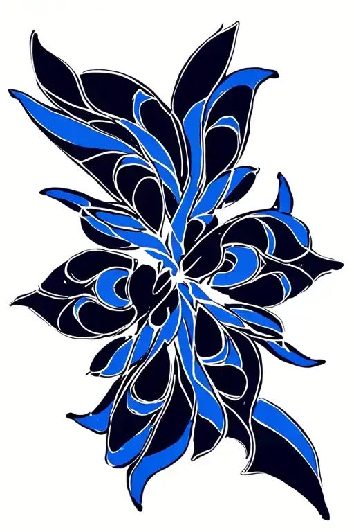 Portuguese blue tile style tattoo design idea