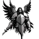 full armor of God tattoo design idea