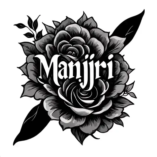 "Manjiri" Add sign of mother love tattoo design idea