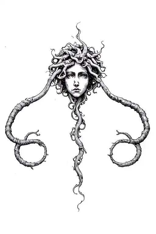 Medusa tattoo design idea