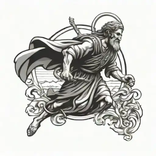 Saint Christopher tattoo design idea