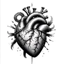 Steampunk Heart tattoo design idea