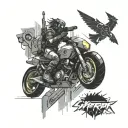 cyberpunk 2077 tattoo design idea