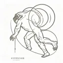 sisyphus tattoo design idea