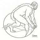sisyphus tattoo design idea