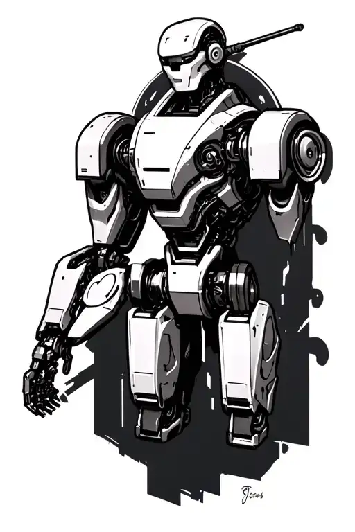 robotic mech trans, leg sleeve tattoo tattoo design idea