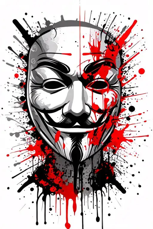 V for Vendetta tattoo design idea