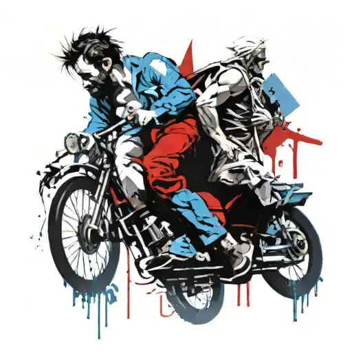 blue cross, "i can't you can i surrender to you", st christopher carrying christ child tattoo design idea