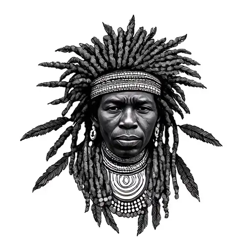 Liberia Grebo Tribe tattoo design idea