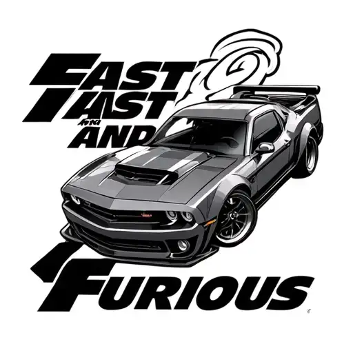 Fast And Furious tattoo design idea