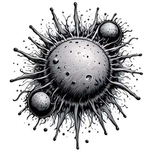 nucleus cell nucleus tattoo design idea
