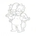 the simpsons tattoo design idea