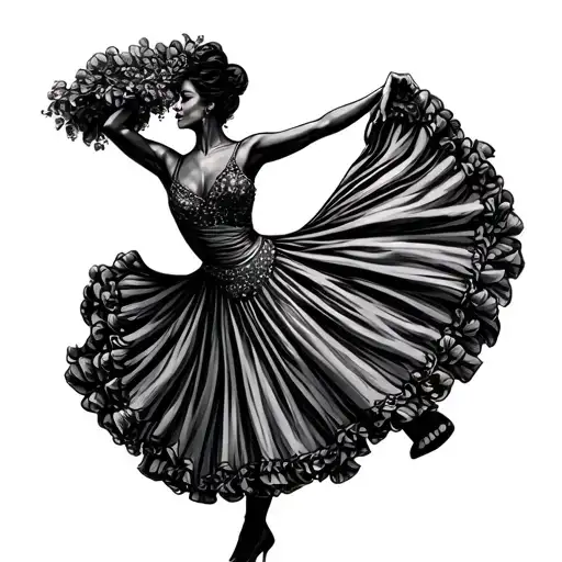 Flamenco Dancer tattoo design idea