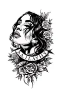 Aaliyah name tattoo tattoo design idea