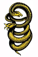 don't tread on me snake patriot yellow 2nd amendment tattoo design idea