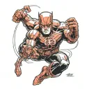 daredevil marvel character tattoo design idea
