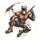 daredevil marvel character tattoo design idea