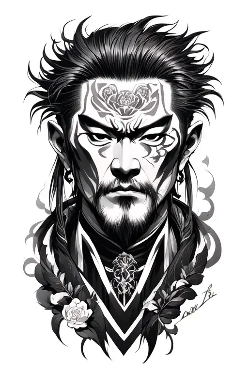 toji fushiguro tattoo design idea