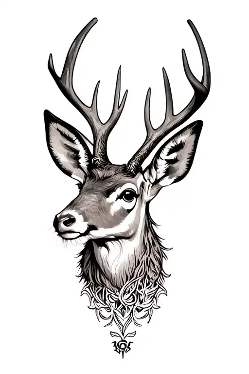 jackalope tattoo design idea