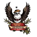 615 area code forming tattoo design idea