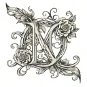 initials DS tattoo design idea