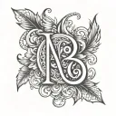 initials DS tattoo design idea