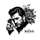 The boss tattoo design idea