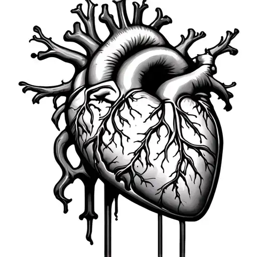 Heart Attack tattoo design idea