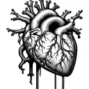 Heart Attack tattoo design idea