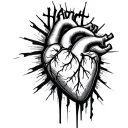 Heart Attack tattoo design idea