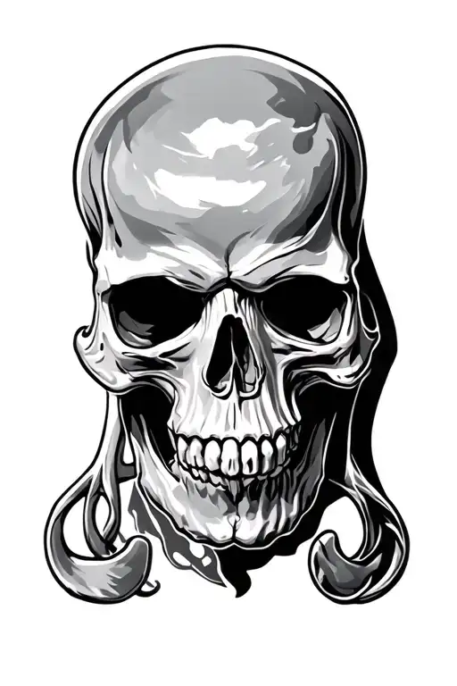 alabama skull tattoo design idea