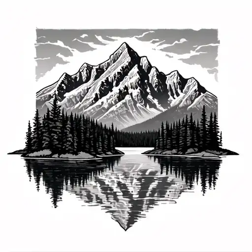 Grand Tetons tattoo design idea