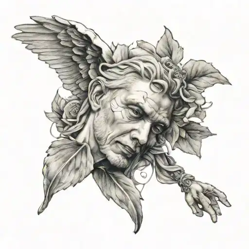Gabriel Angel tattoo design idea